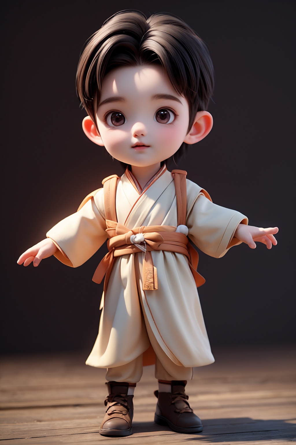 (best quality:1.4),(masterpiece:1.4),(8K:1.4),(extremely detailed:1.4),(black eyes:1.2),(black hair:1.2),(full body:1.3),1boy,