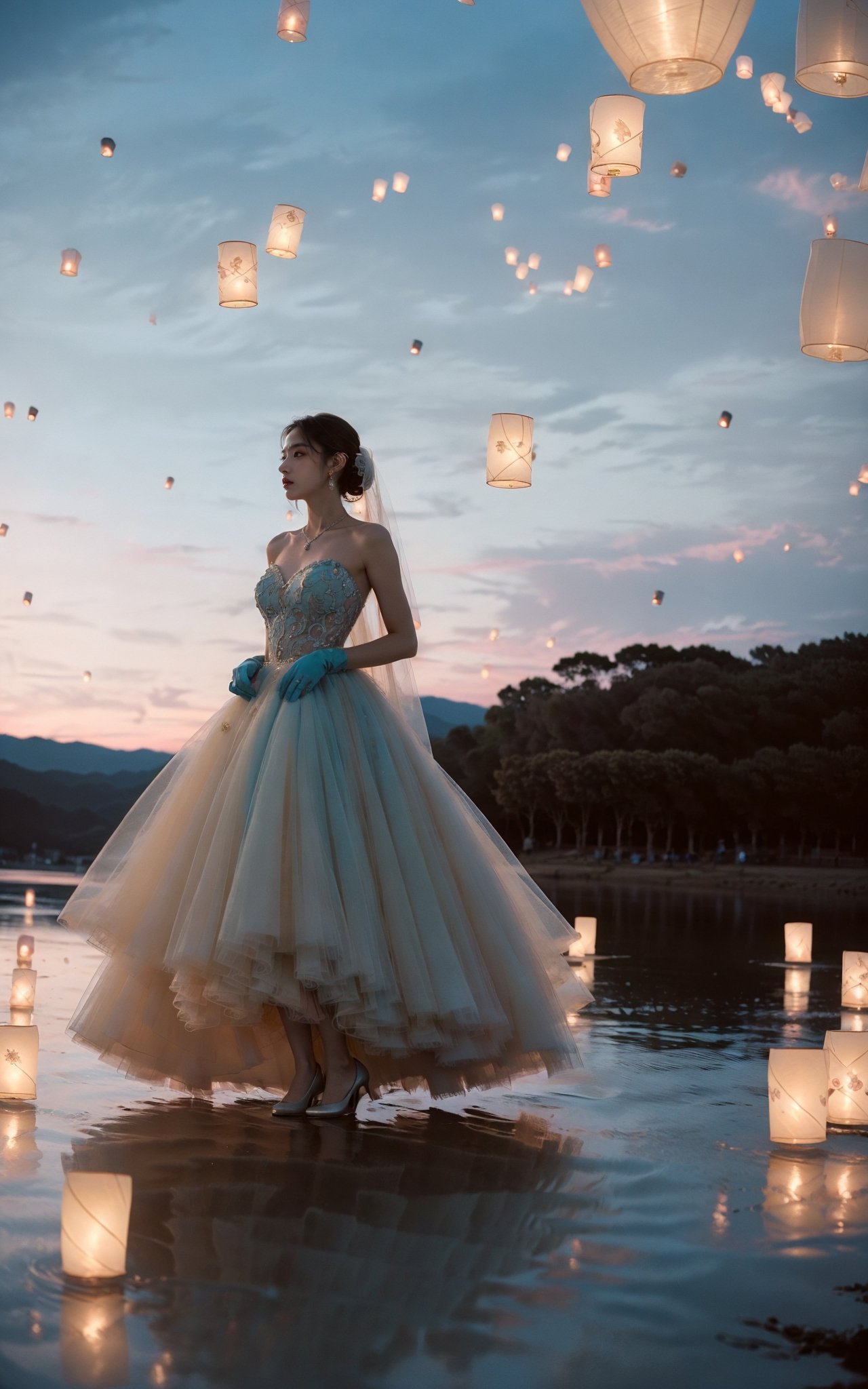 sky lantern,  masterpiece,  best quality on Tensor.Art