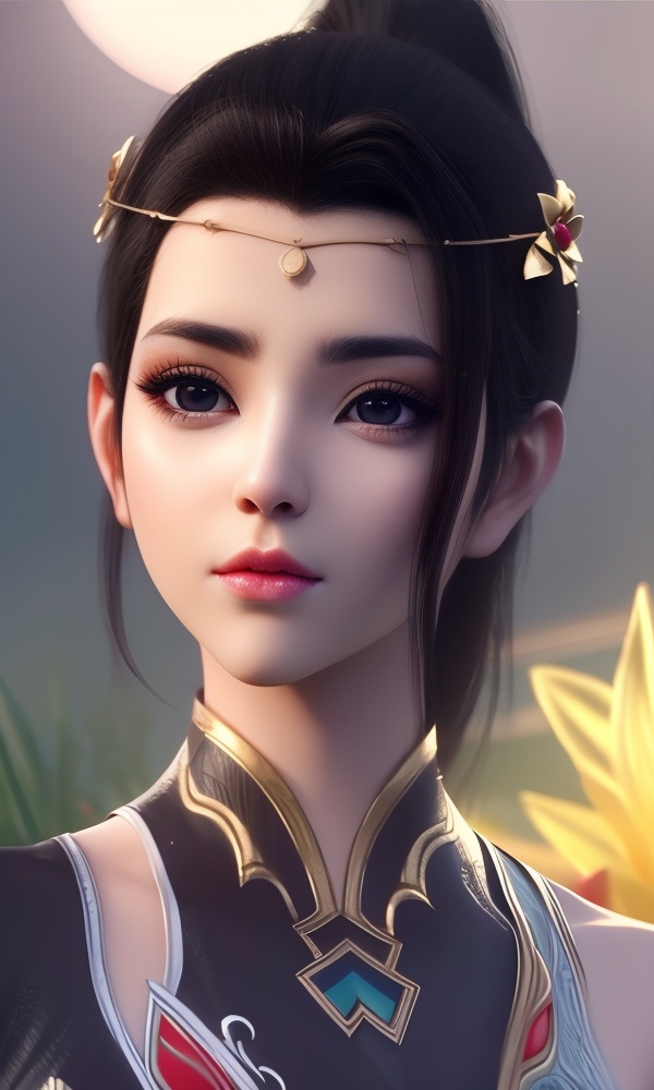 (,1girl, ,best quality, ),looking at viewer, <lora:378-DA-大主宰-唐芊儿:0.8> ,,ultra detailed background,ultra detailed background,ultra realistic 8k cg, ,masterpiece, (( , )),ultra realistic 8k cg, ,tamari \(flawless\),     ,spider lily,full moon (()), (),