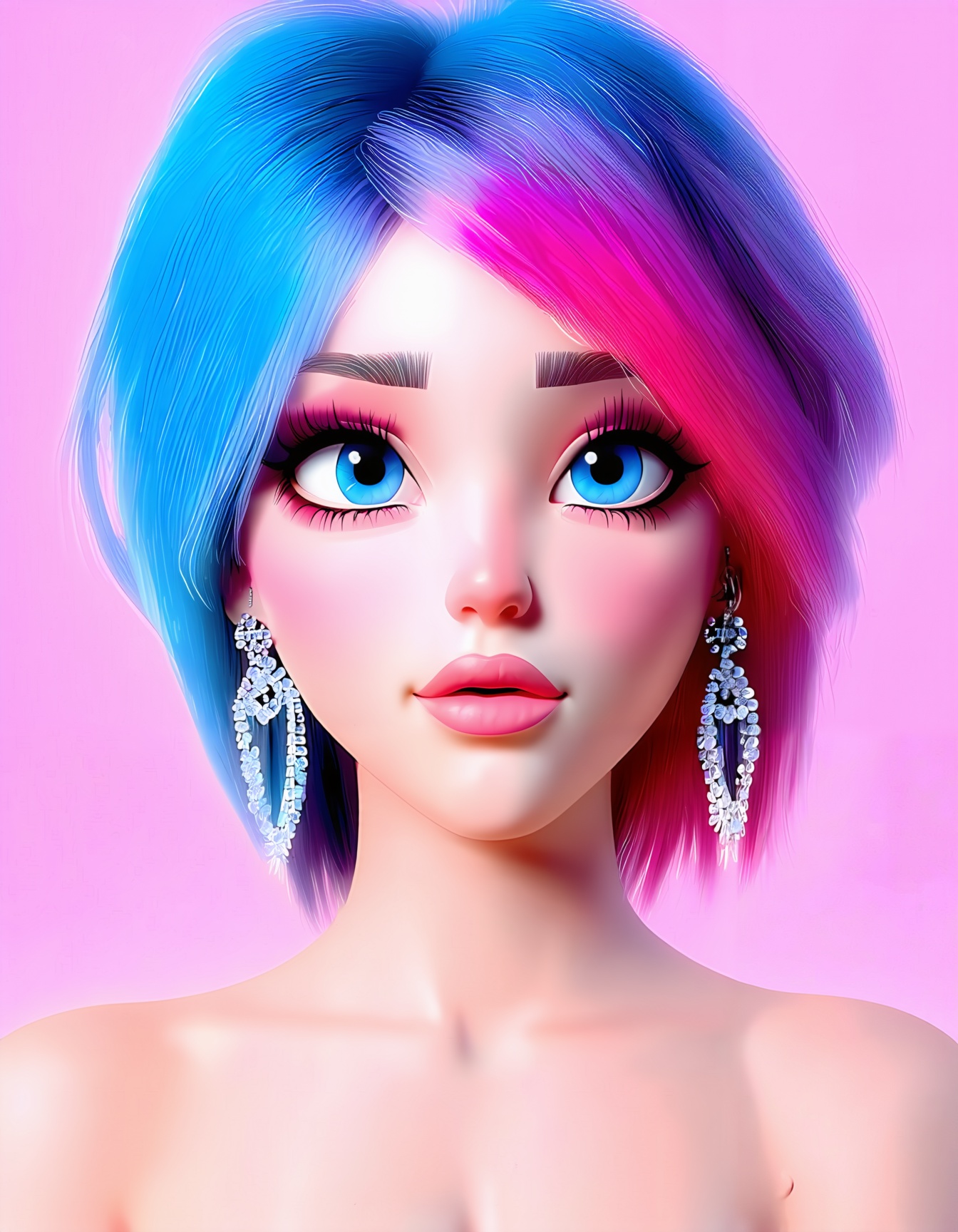 1girl,  looking at viewer,  short hair on Tensor.Art