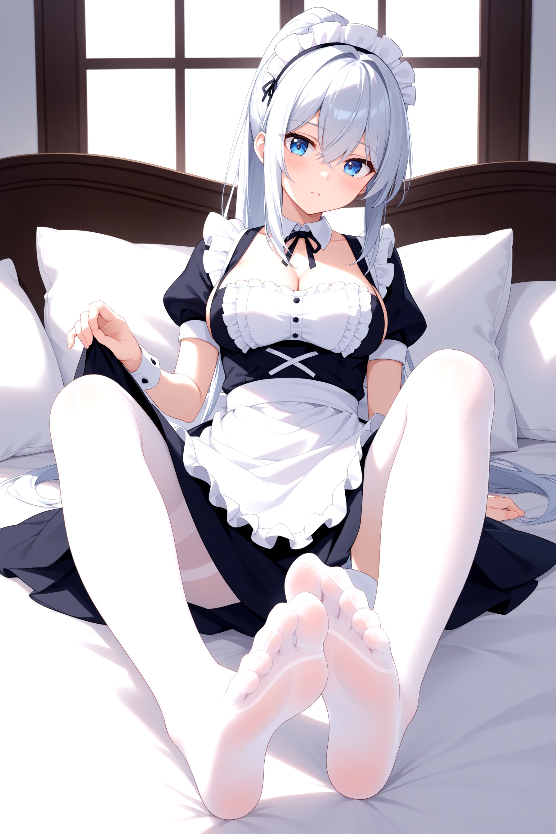 1girl,  apron,  bangs on Tensor.Art
