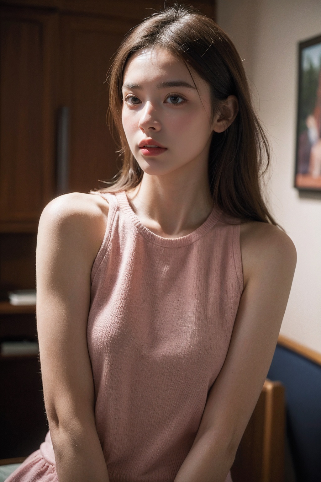 (best quality:1.4),(masterpiece:1.4),(photorealistic:1.4),(Realistic:1.2),(ultra high res, raw photo:1.4),(hdr, hyperdetailed:1.2),(8K:1.2),cinematic photo 1girl,upper body,