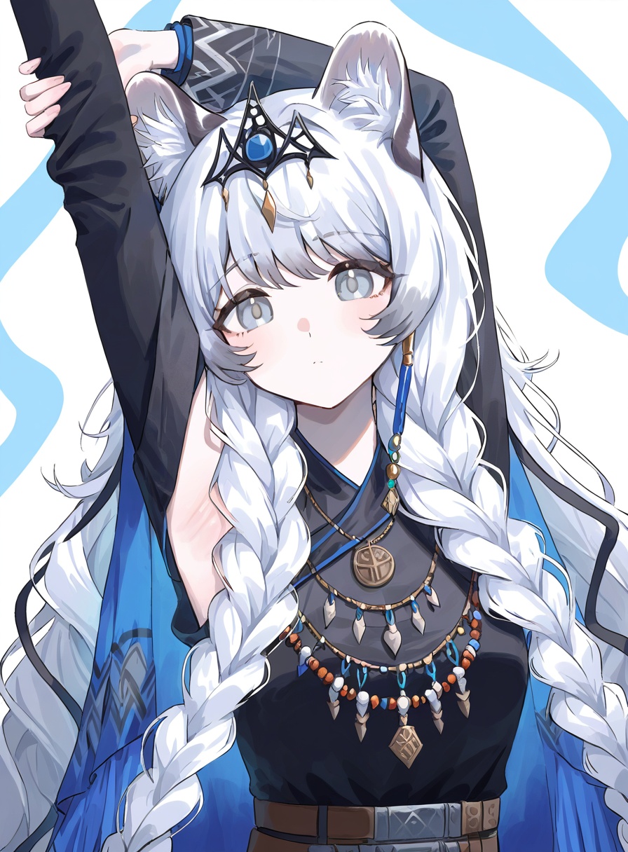 xuebao,  1girl,  animal ear fluff on Tensor.Art