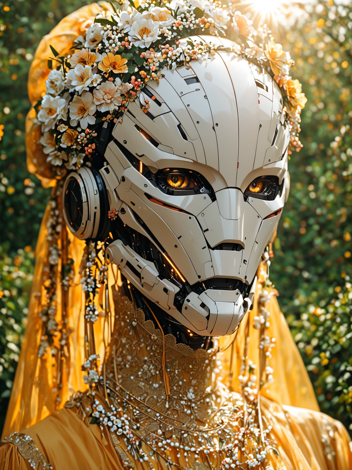noface robot ponyxl,  The sun's light enhances the natural beauty,  score_9 on Tensor.Art