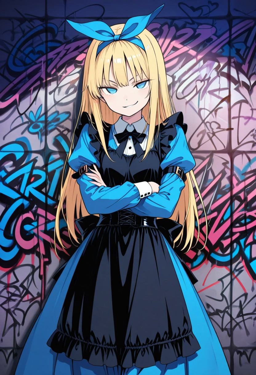 (solo),  (1girl),  alice_(alice_in_wonderland) on Tensor.Art