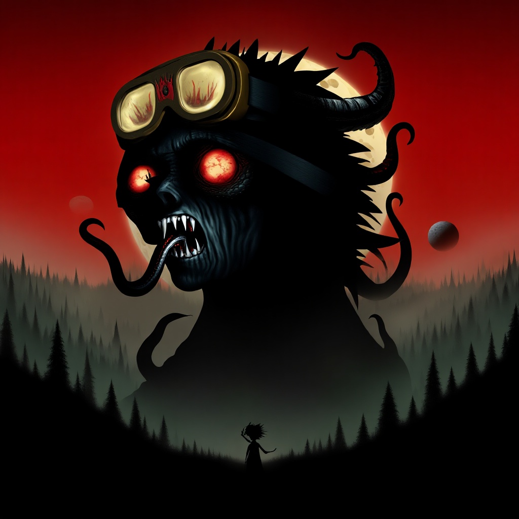 Horror landscape,  fog,  saliva on Tensor.Art