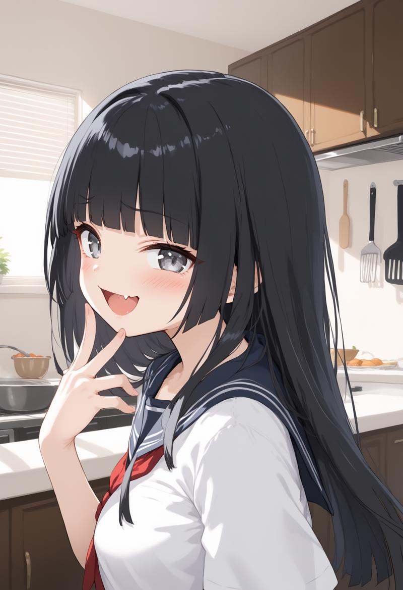 1girl,  medium breasts,  school uniform on Tensor.Art