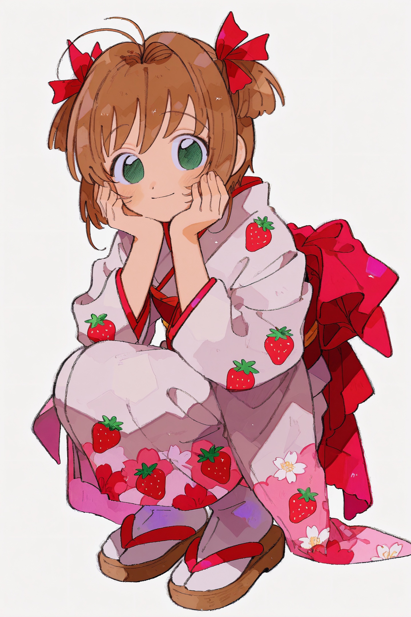 zettai22 Style,  1girl,  kinomoto sakura on Tensor.Art