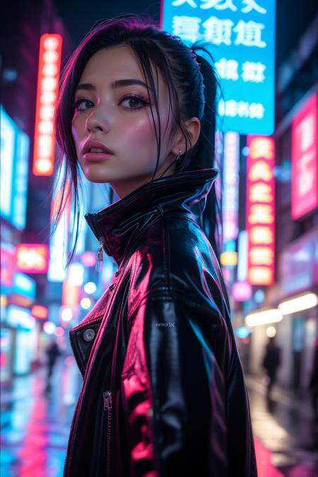 Cyberpunk,  1girl,  solo on Tensor.Art