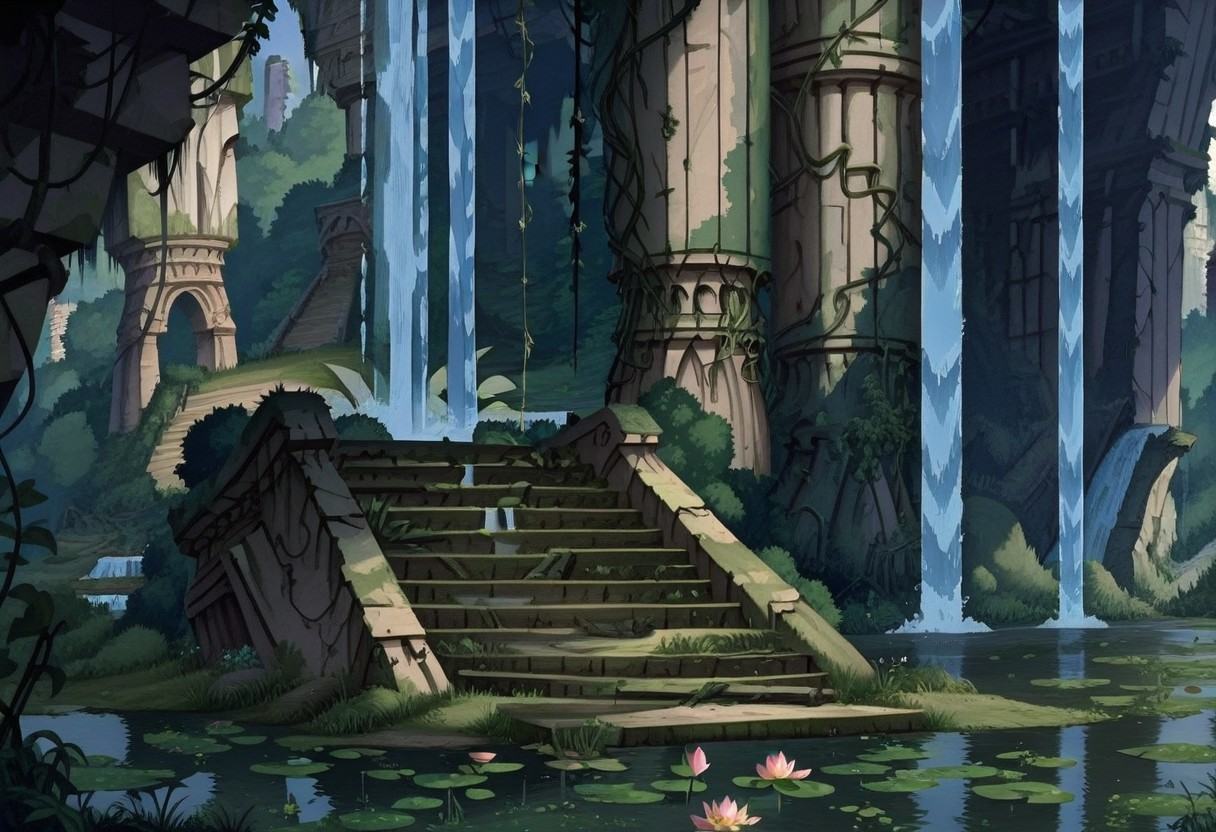 AtlantisATLE,  building,  bush on Tensor.Art