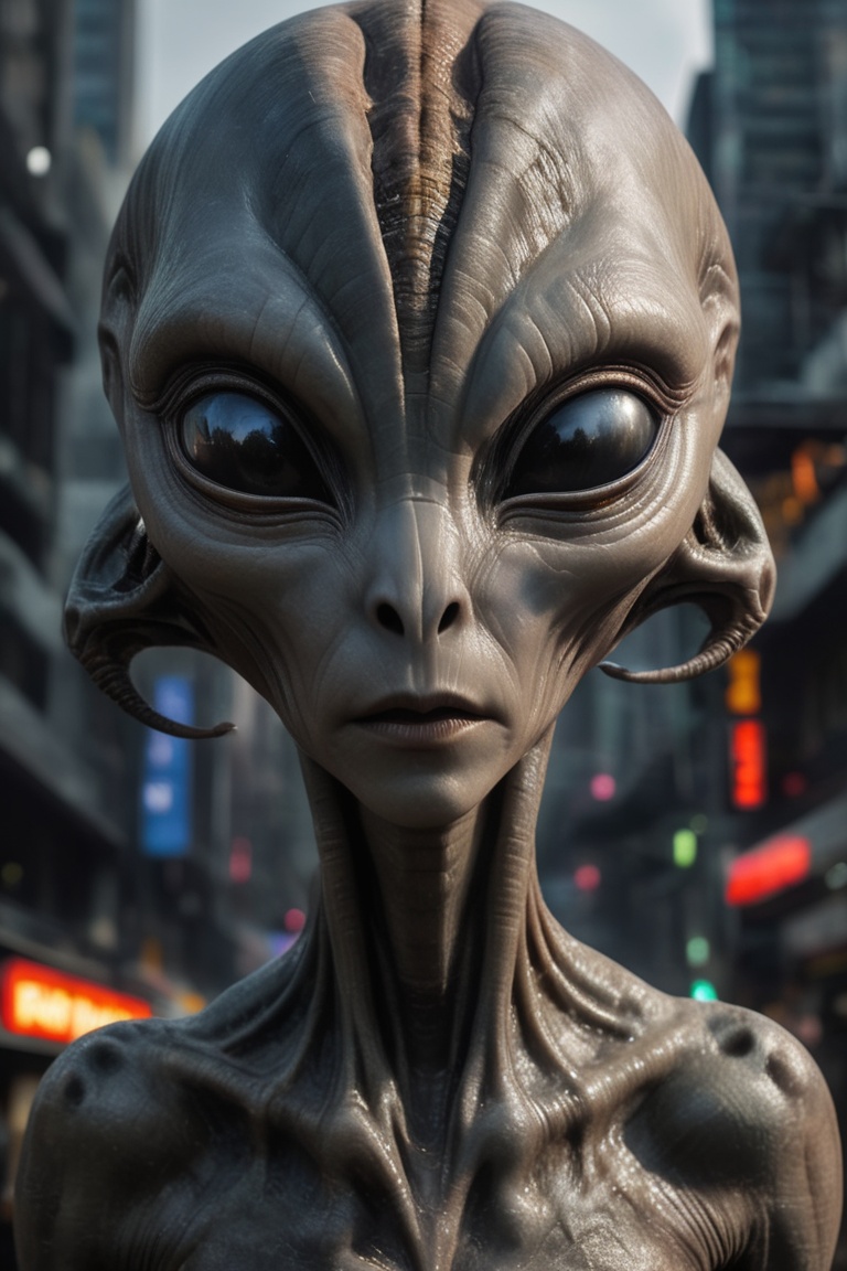 A cinematic shot of a )),  ufo,  sci-fi on Tensor.Art