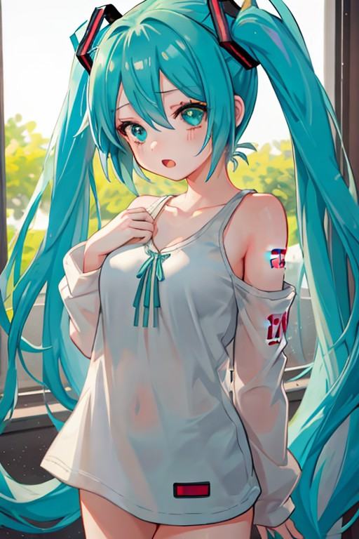 1girl,  hatsune miku,  natural light on Tensor.Art