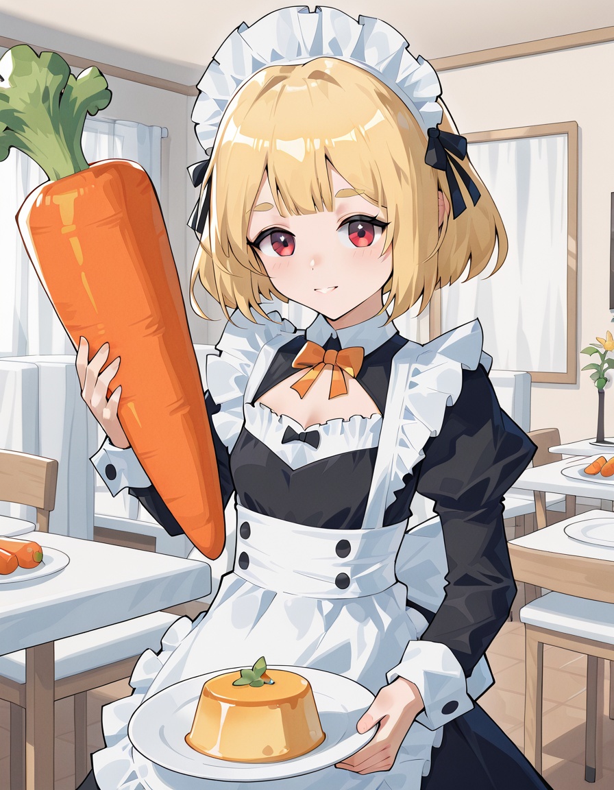 astylemaid,  serving,  plate on Tensor.Art
