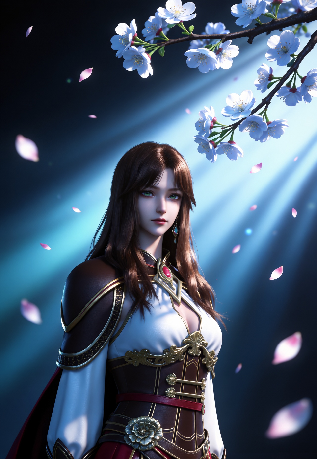 1girl,  long hair,  brown hair by 天海TianHai on Tensor.Art
