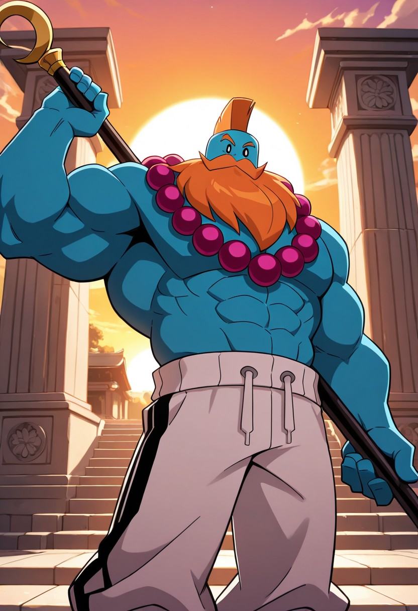 Sandy,  blue skin,  1man on Tensor.Art
