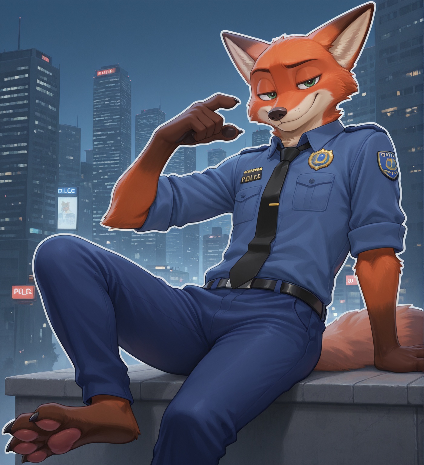 nick wilde,  1boy,  solo on Tensor.Art
