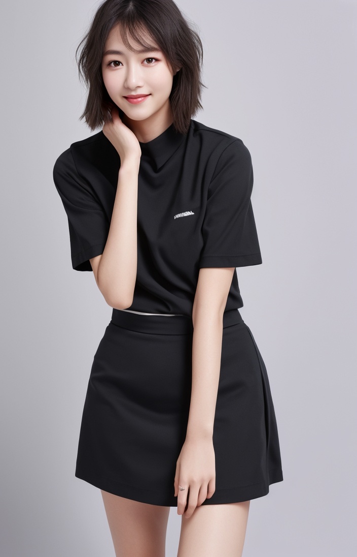 mix4,ulzzang-6500-v1.1,pureerosface_v1,1girl,beautiful vintage color,instagram (photorealistic, high resolution:1.4),((puffy eyes)),looking at viewer,full body (8k, RAW photo, best quality, masterpiece:1.2),(realistic, photo-realistic:1.37),(sharp focus:1.2),professional lighting,photon mapping,radiosity,physically-based rendering,(pale skin:1.2),nsfw,small breasts,nipples,looking at viewer,middle hair,portrait,purple eyes,wet clothes(sliver hair:1.1),bangs,(simple background:1.4),solo,upper body,white background,realistic,(masterpiece:1.4),(best quality:1.4),(shiny skin),makeup,red lips,smile(skinny,closed mouth,shy, :1.3),blackshirt short sleeve,black pencil short skirt,black tight skirt,school,unifromFull body photo,