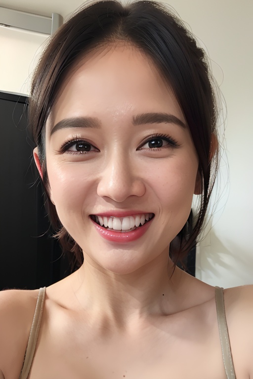 マスターチーフ PHOTOREALISTIC REALISTIC,masterpiece,best quality,highres,ultra detailed,8k,(point-of-view:1.5),1woman,looking at viewer,teeth,smile,night,indoors, <lora:chenqiaoenAlexnsfw:0.7>