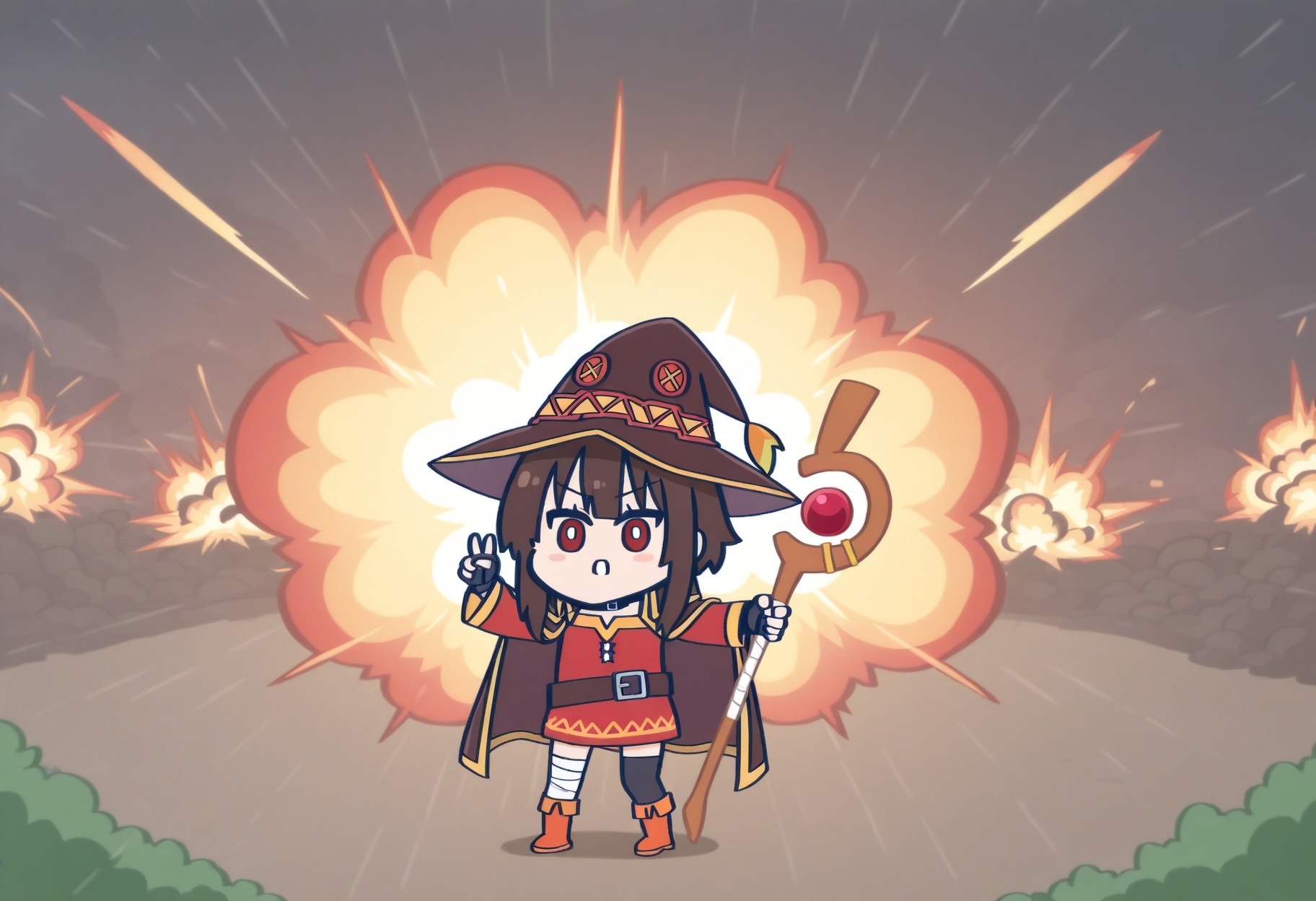 chibi wakaranai,  megumin,  full body on Tensor.Art
