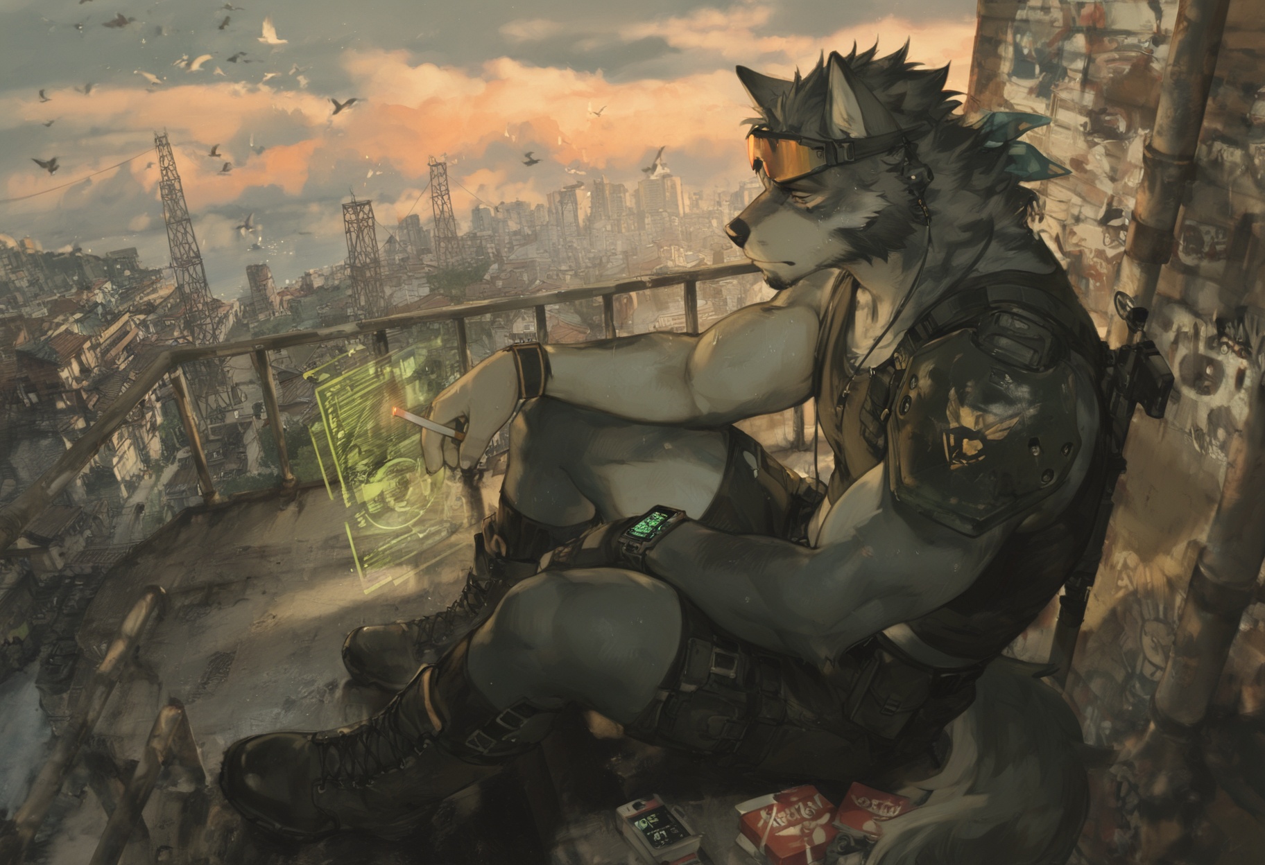 furry,  bara,  furry male on Tensor.Art