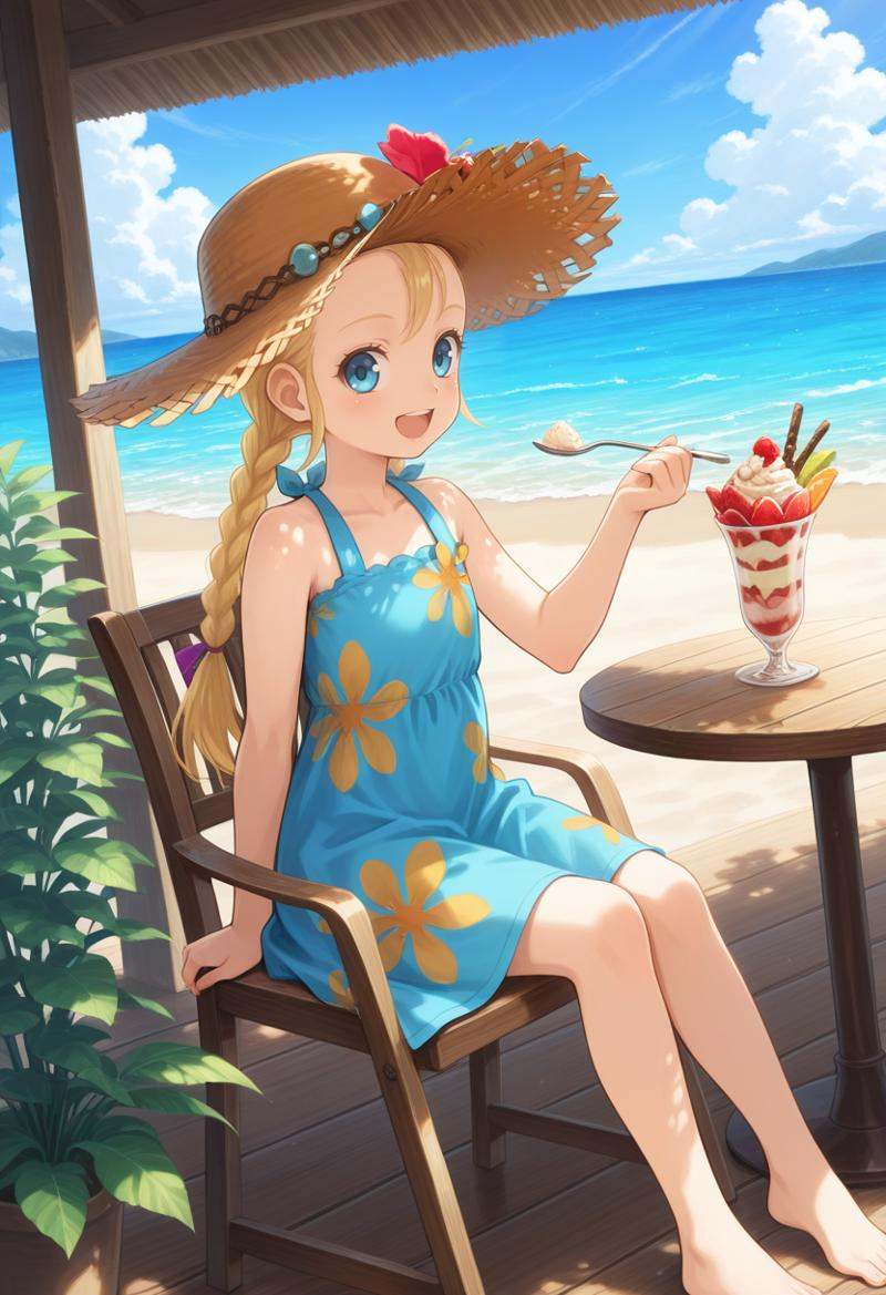 dynamic angle,  1girl,  beach on Tensor.Art