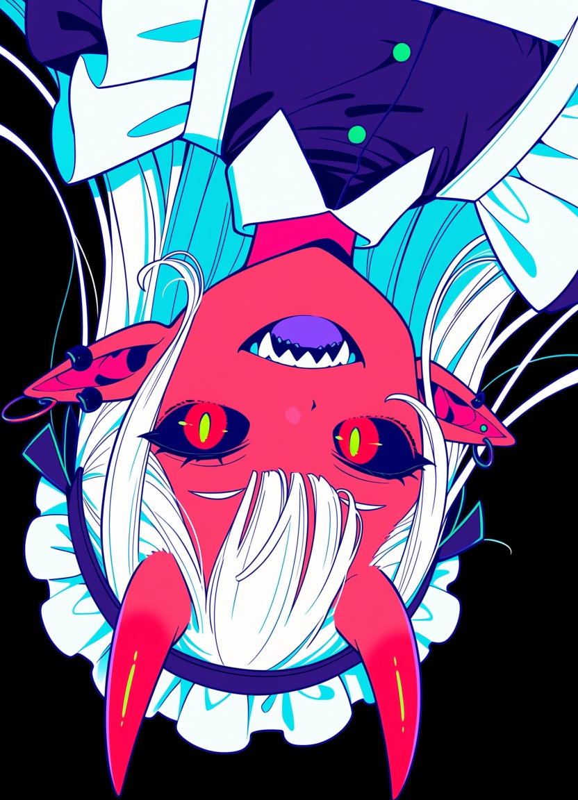 1girl,  solo,  horns on Tensor.Art
