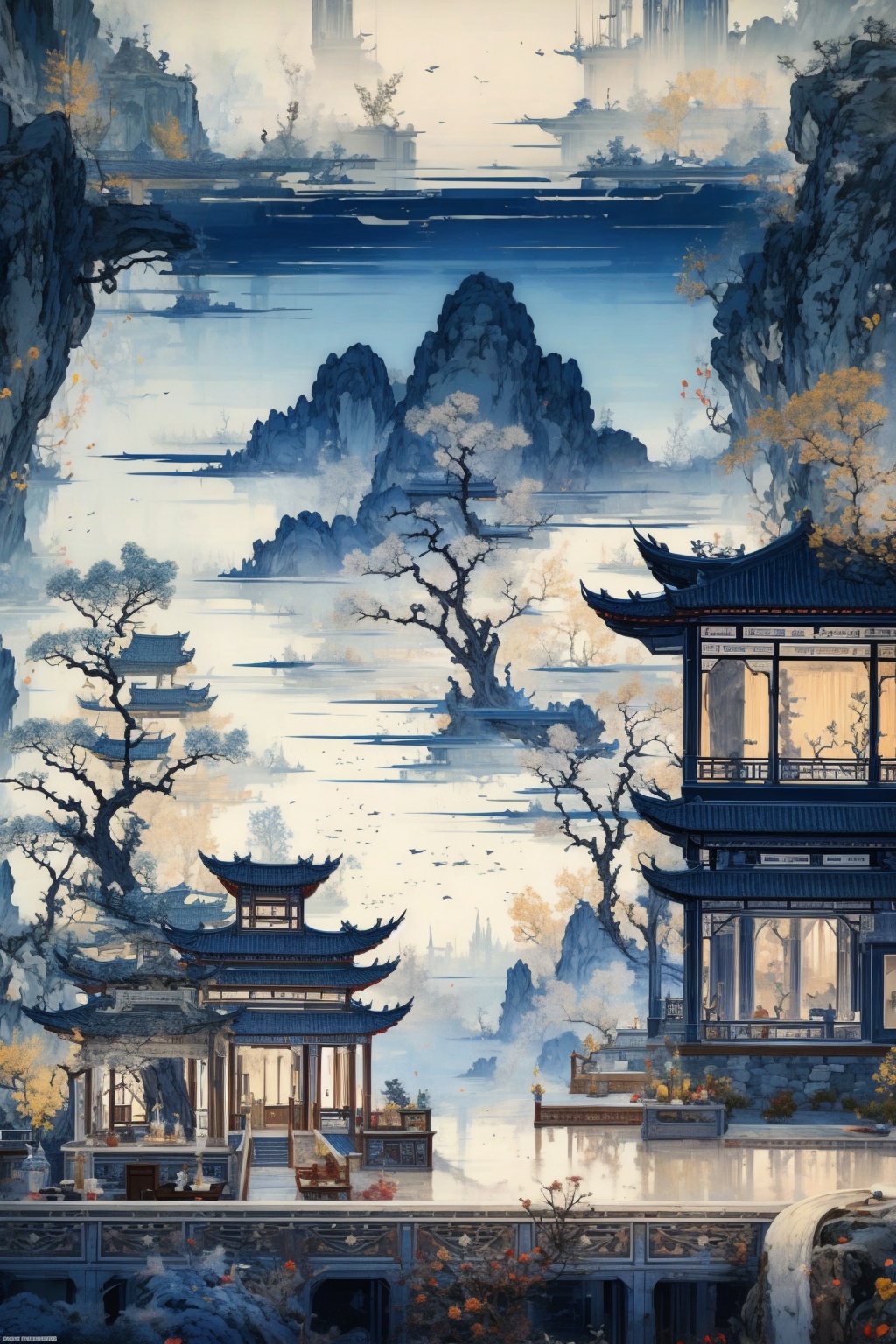 (masterpiece:1.2),best quality,highres,extremely detailed CG,perfect lighting,8k wallpaper,Illustration,painting,paintbrush,红色枫叶,<lora:FF_20240111020125:1>,