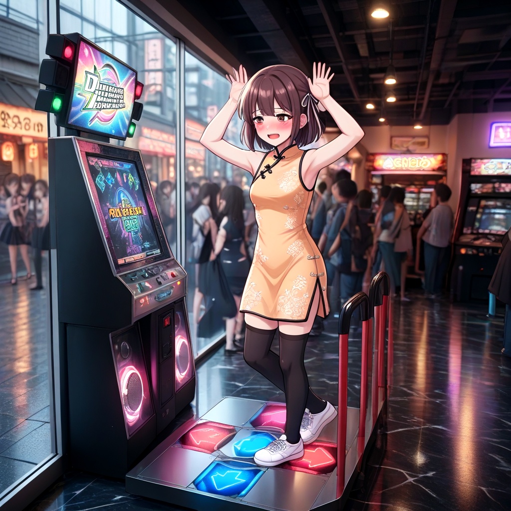 dance pad,  dancing,  arcade on Tensor.Art