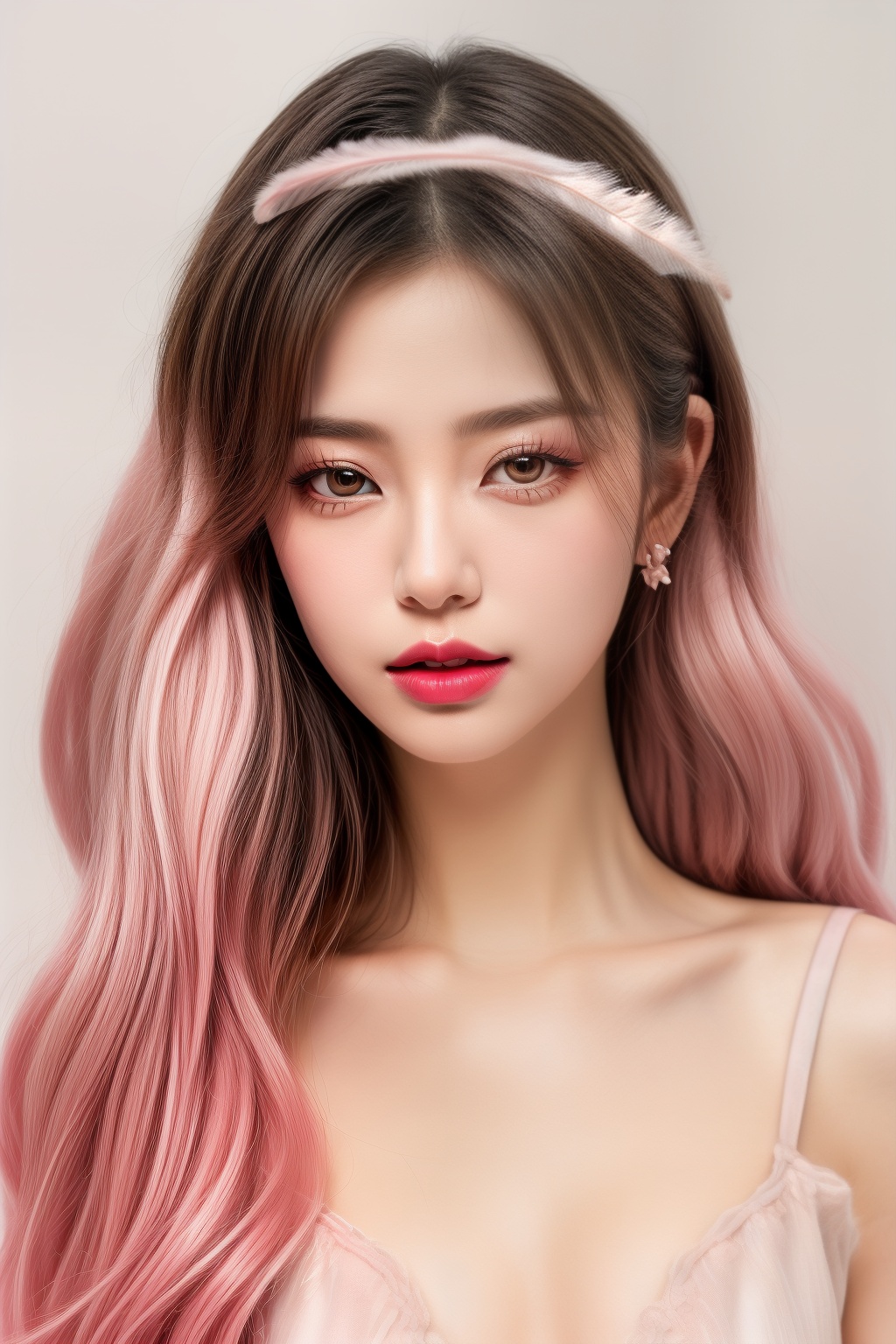 ((nail polish,  eyeliner,  eyelashes on Tensor.Art