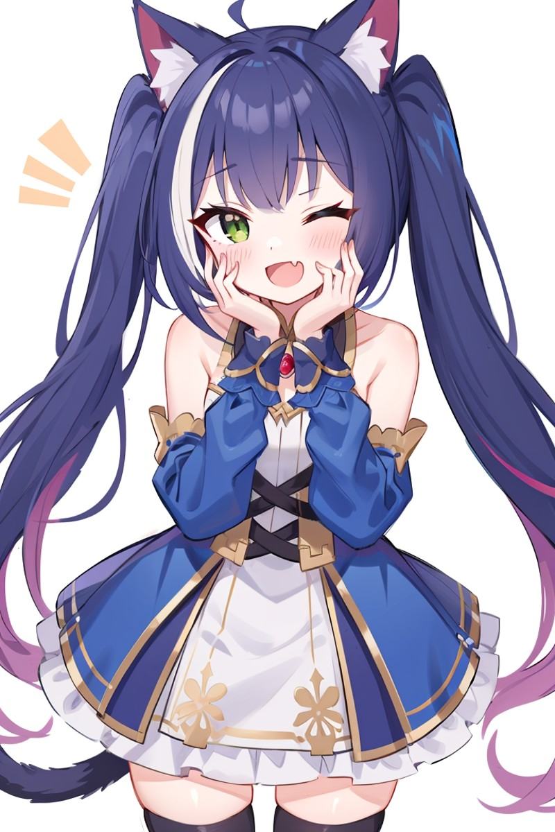 1girl,  solo,  cat girl on Tensor.Art