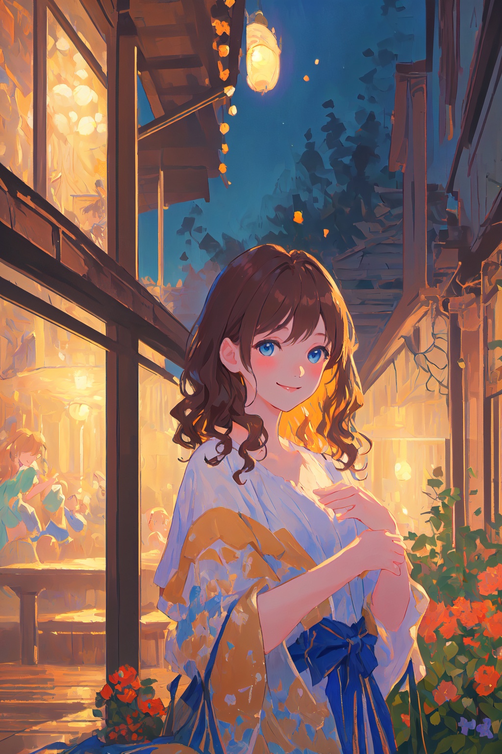 upper body,  peach skin,  mature female on Tensor.Art