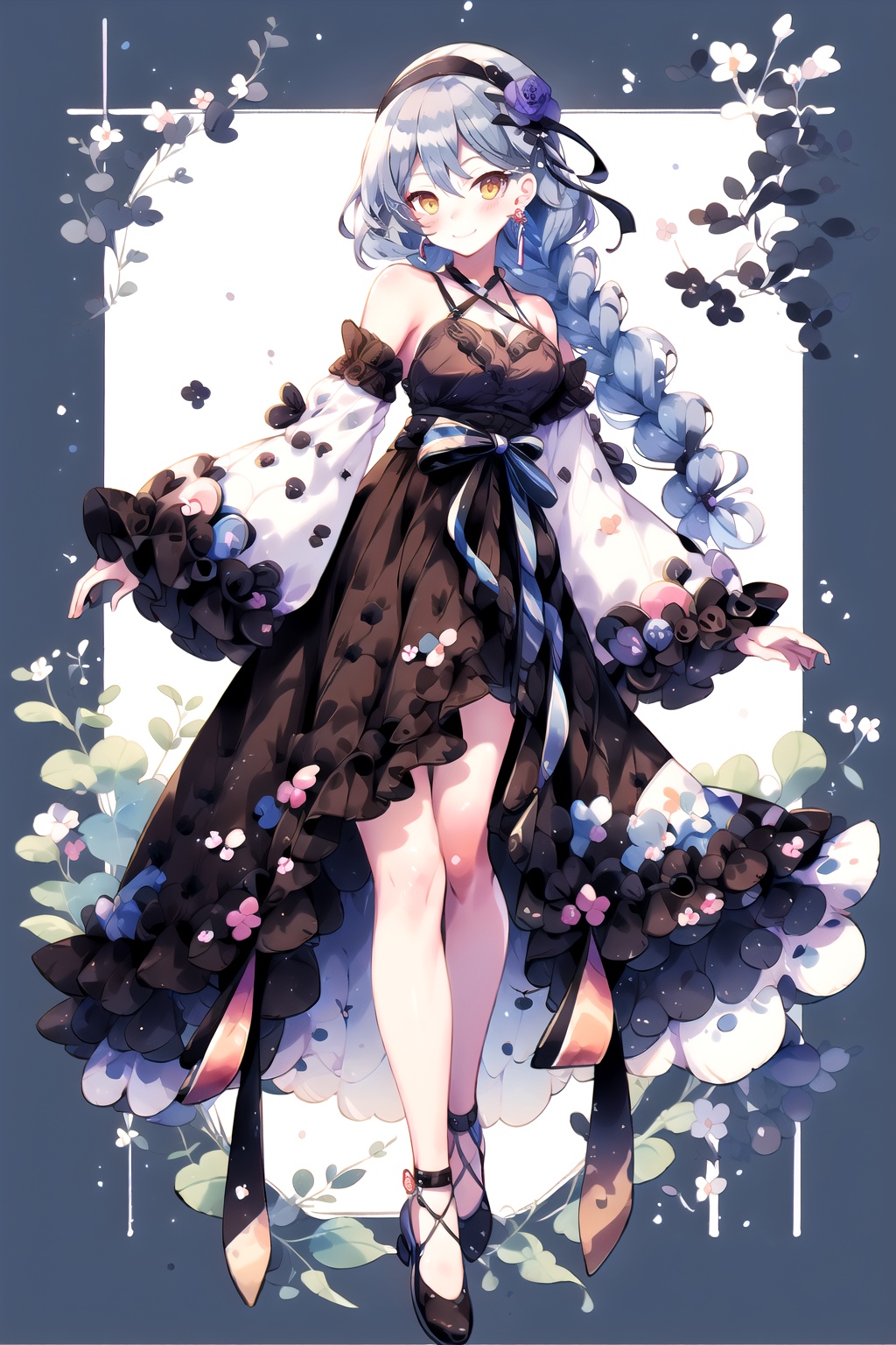 1girl,  solo,  dress on Tensor.Art