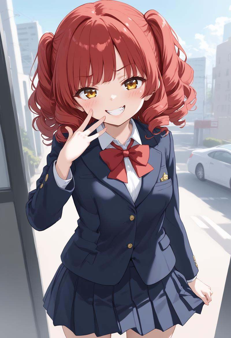 1girl,  medium breasts,  school uniform on Tensor.Art