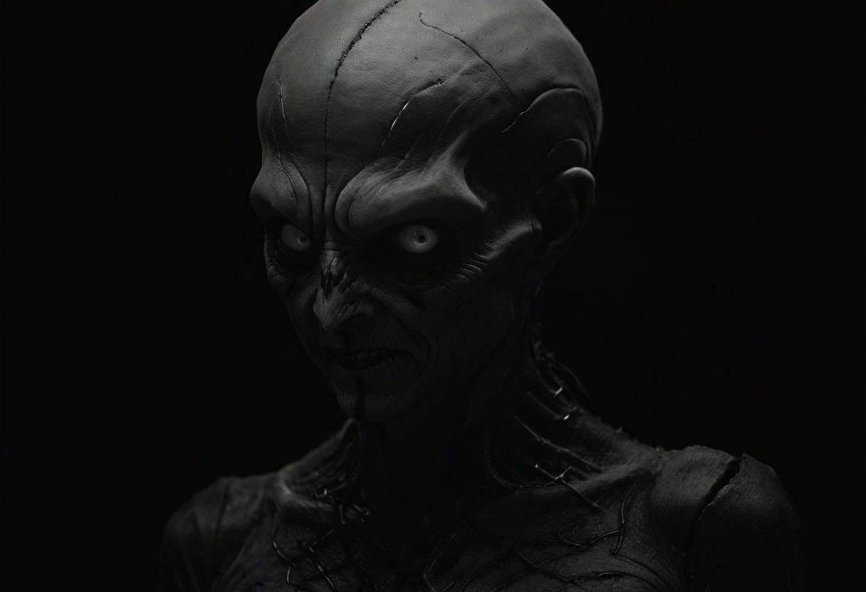 vntblk,  cinematic,  (((black and white on Tensor.Art