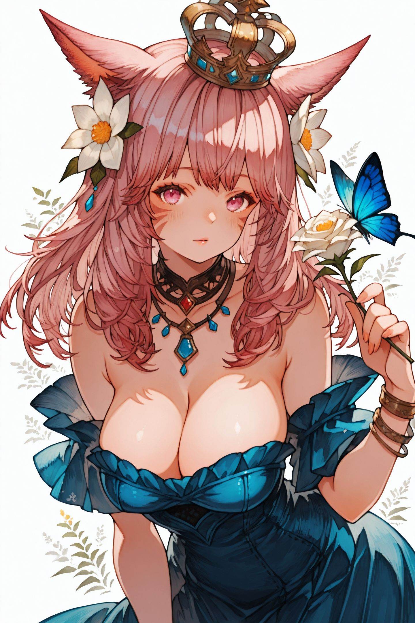 simanokoB Style,  1girl,  flower on Tensor.Art