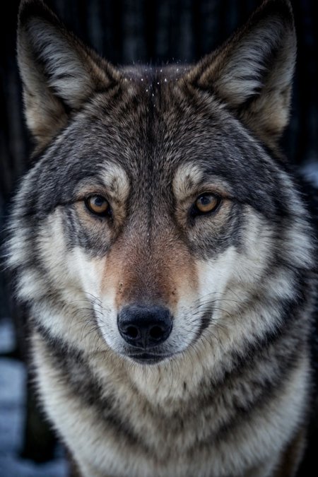 closeup award winning photo of a wolf,  perfect environment,  extremely detailed on Tensor.Art