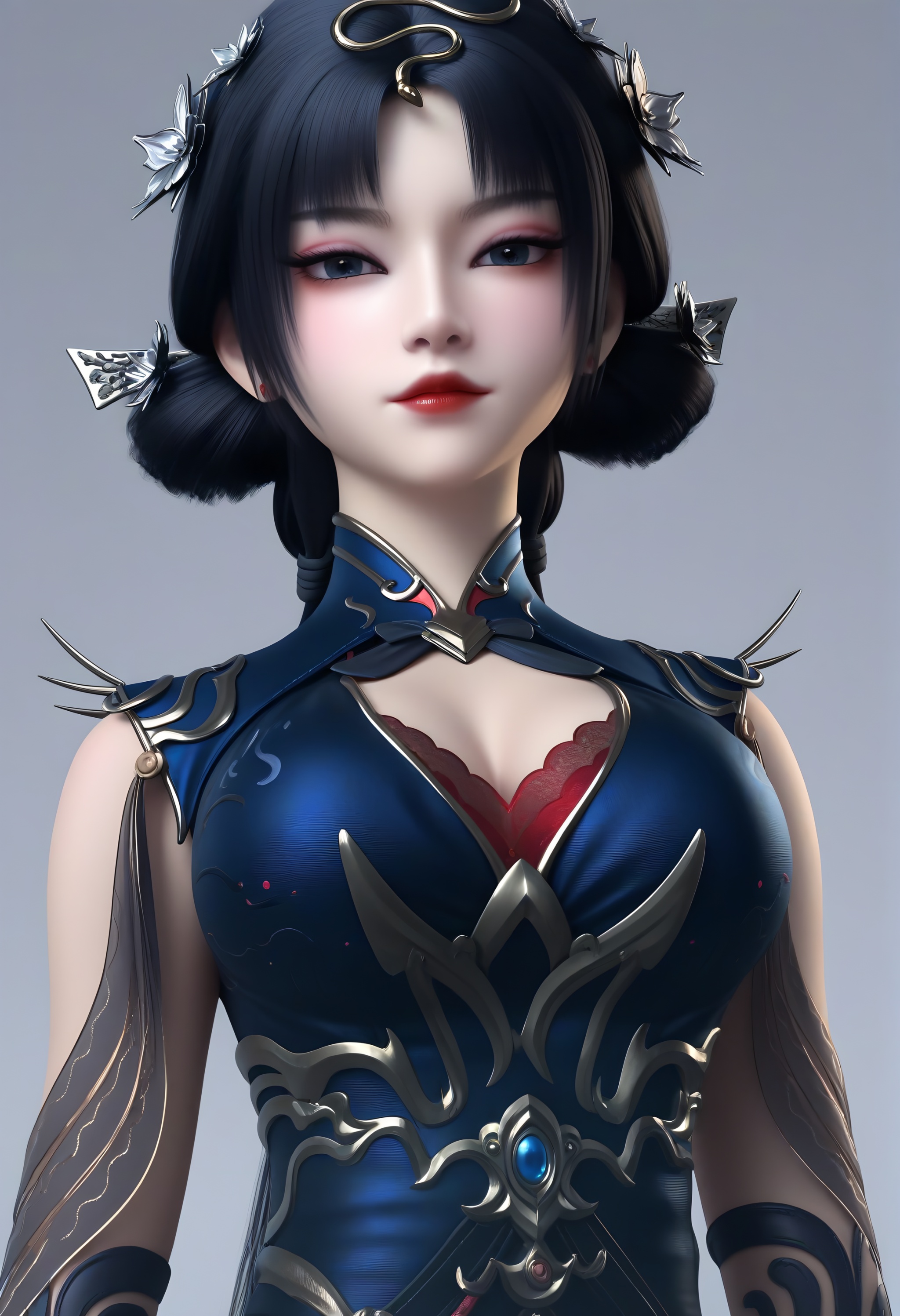 looking at viewer,  front view,  upper body by 誠 on Tensor.Art