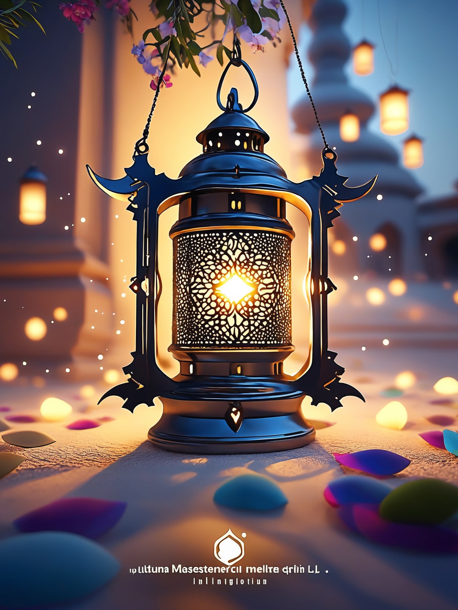 ramadan lantern,  epic action,  Unreal Engine on Tensor.Art