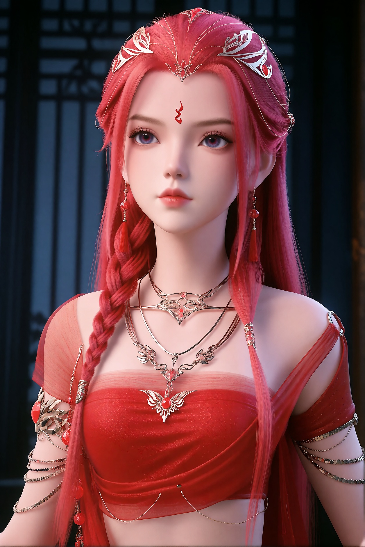 1girl,  long hair,  hair ornament by 天海TianHai on Tensor.Art