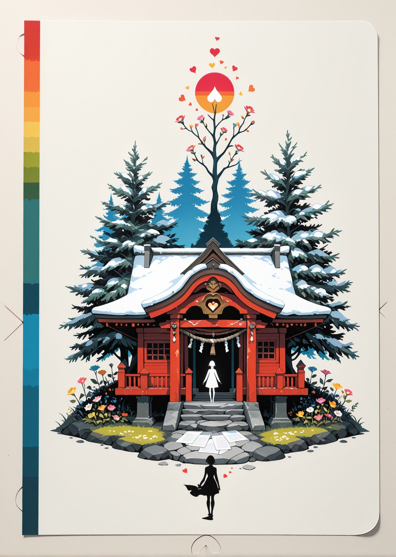 Best quality,  Masterpieces,  Flat papercut style on Tensor.Art
