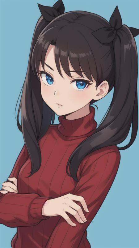 1girl,  tohsaka rin,  solo on Tensor.Art