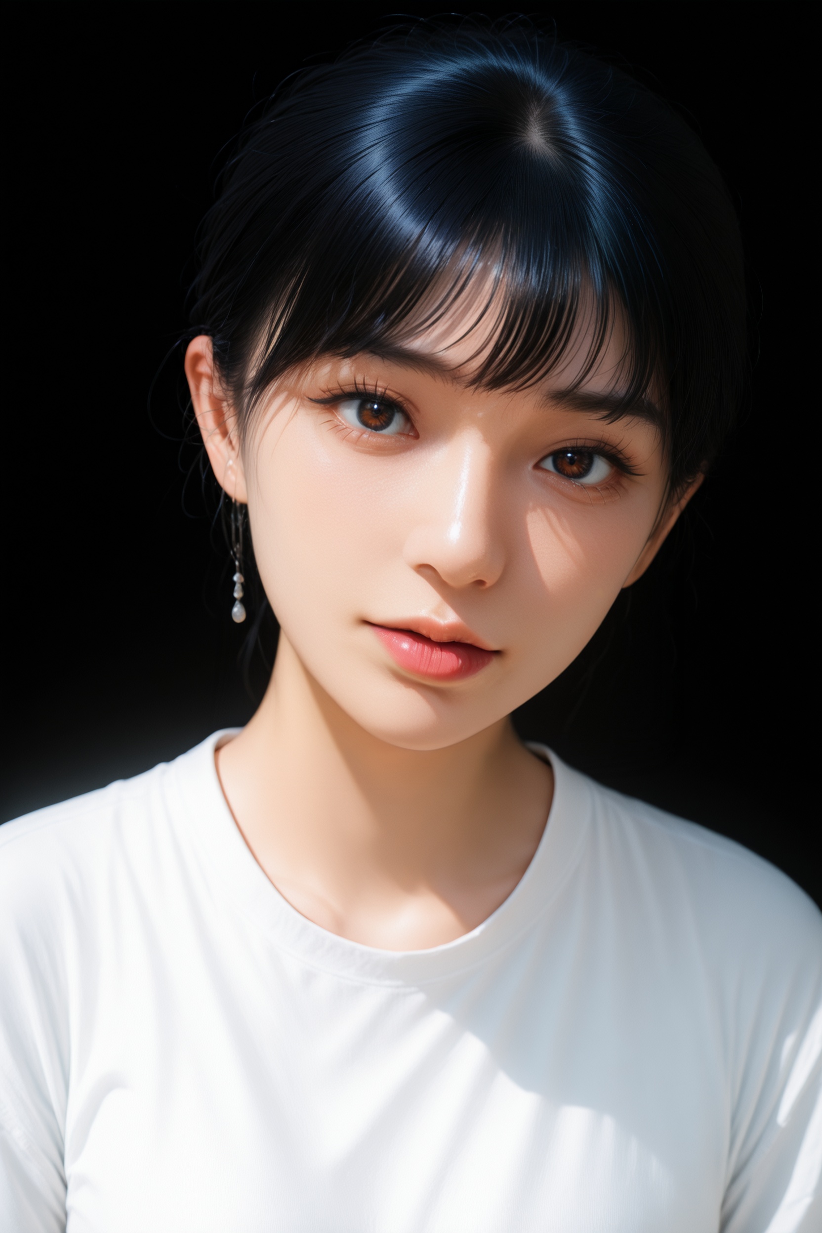 (realistic),(photorealistic:0.9),detailed,.,.,general,.,.,1girl,upper body,jewelry,, very aesthetic, masterpiece, highres, absurdres,, RAW candid cinema, 16mm, color graded portra 400 film, remarkable color, ultra realistic, textured skin, remarkable detailed pupils, realistic dull skin noise, visible skin detail, skin fuzz, dry skin,