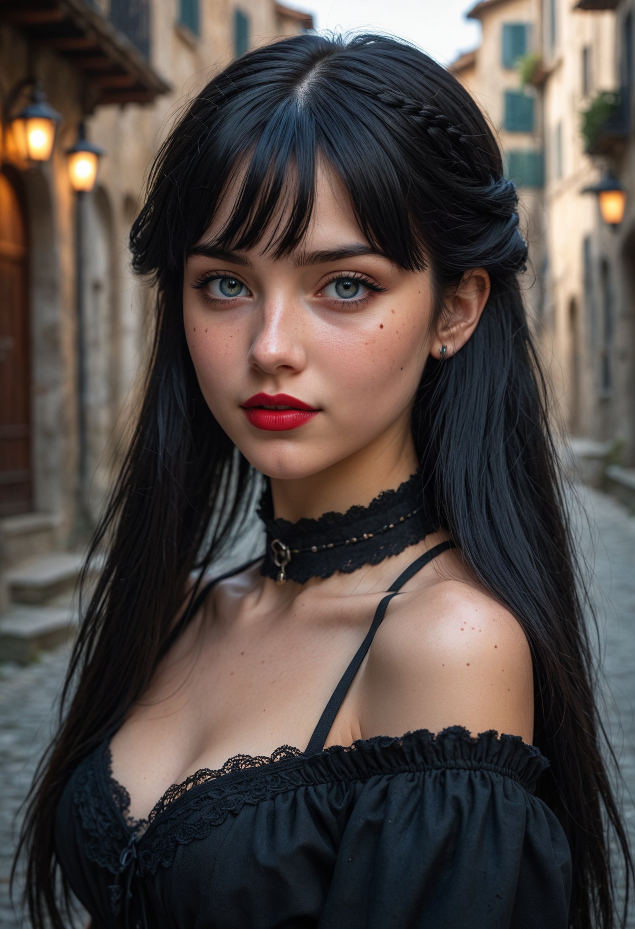 1girl,  witch,  (hair bangs) on Tensor.Art
