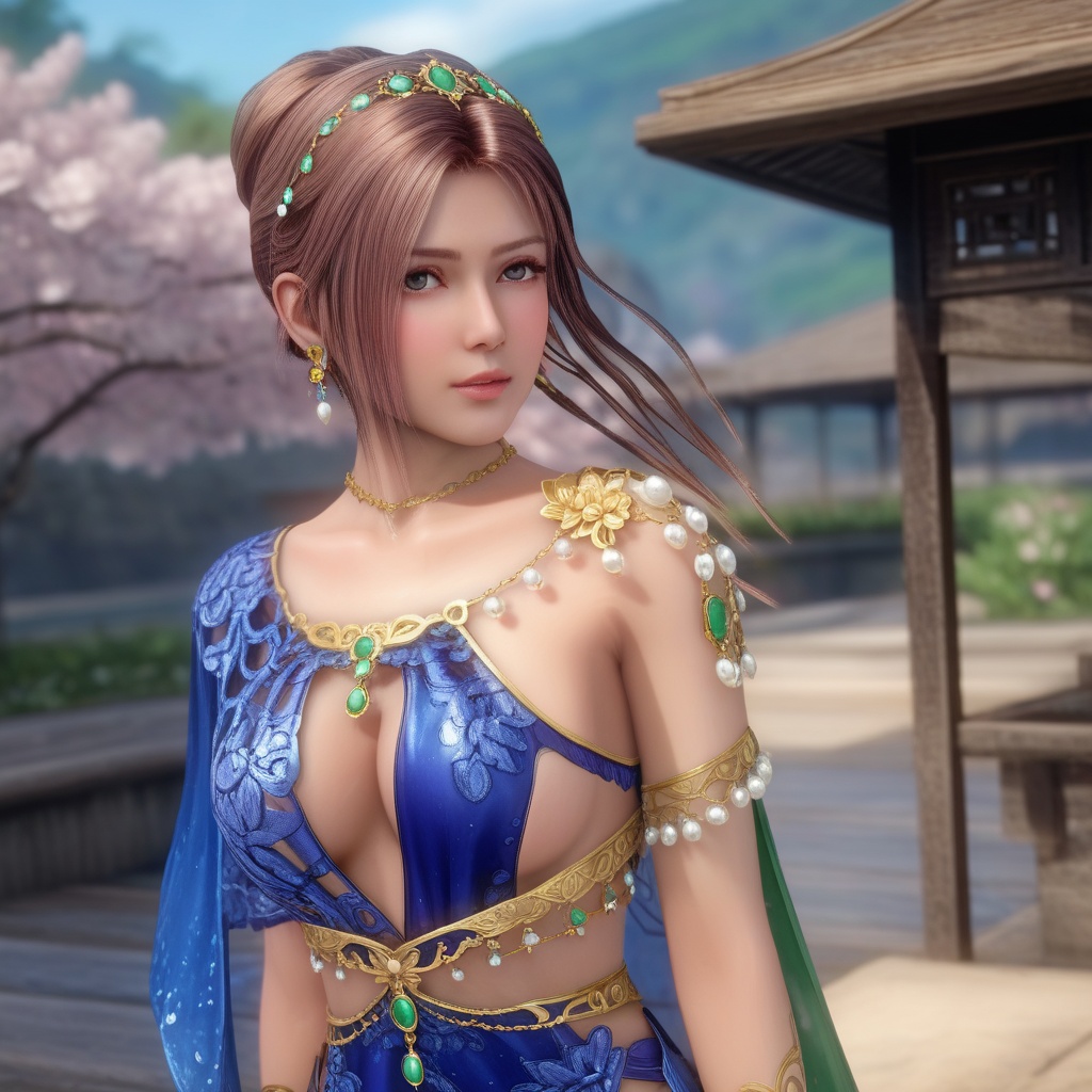 <lora:847-DA-XL-死或生-Elise-BirthdaySuit-20220903:0.8>, (,1girl, ,best quality, ),, ,ultra detailed 8k cg,            cinematic lighting, cinematic bloom, (( , )),,  , unreal, science fiction,  luxury, jewelry, diamond, pearl, gem, sapphire, ruby, emerald, intricate detail, delicate pattern, charming, alluring, seductive, erotic, enchanting, hair ornament, necklace, earrings, bracelet, armlet,halo,masterpiece, (( , )),, realistic,science fiction,mole, ,cherry blossoms,(((, , ultra high res, (photorealistic:1.4), raw photo, 1girl, , rain, sweat, ,wet, )))(( , ))   (cleavage),lying,