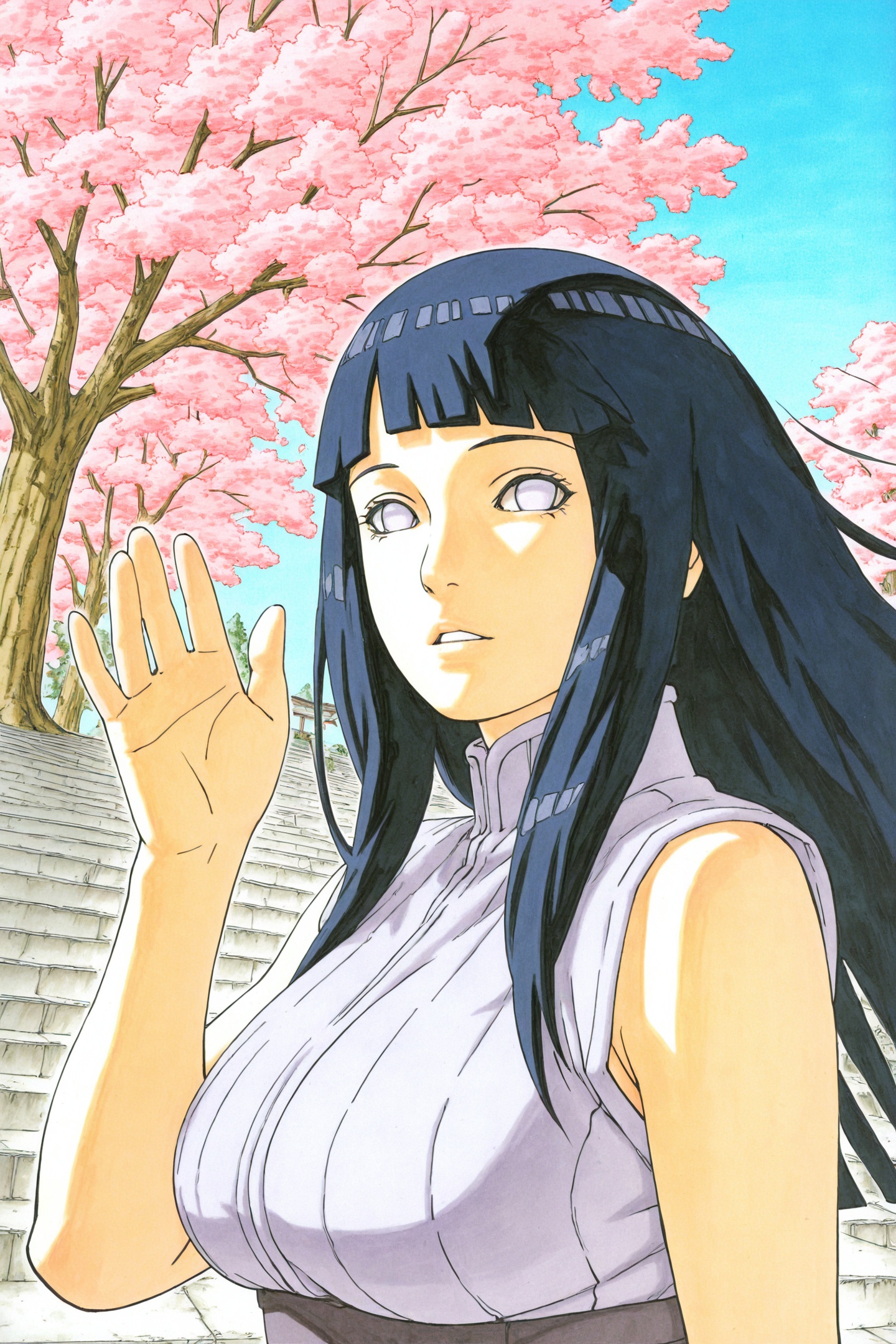Kishimoto Masashi Style,  traditional media,  1girl on Tensor.Art