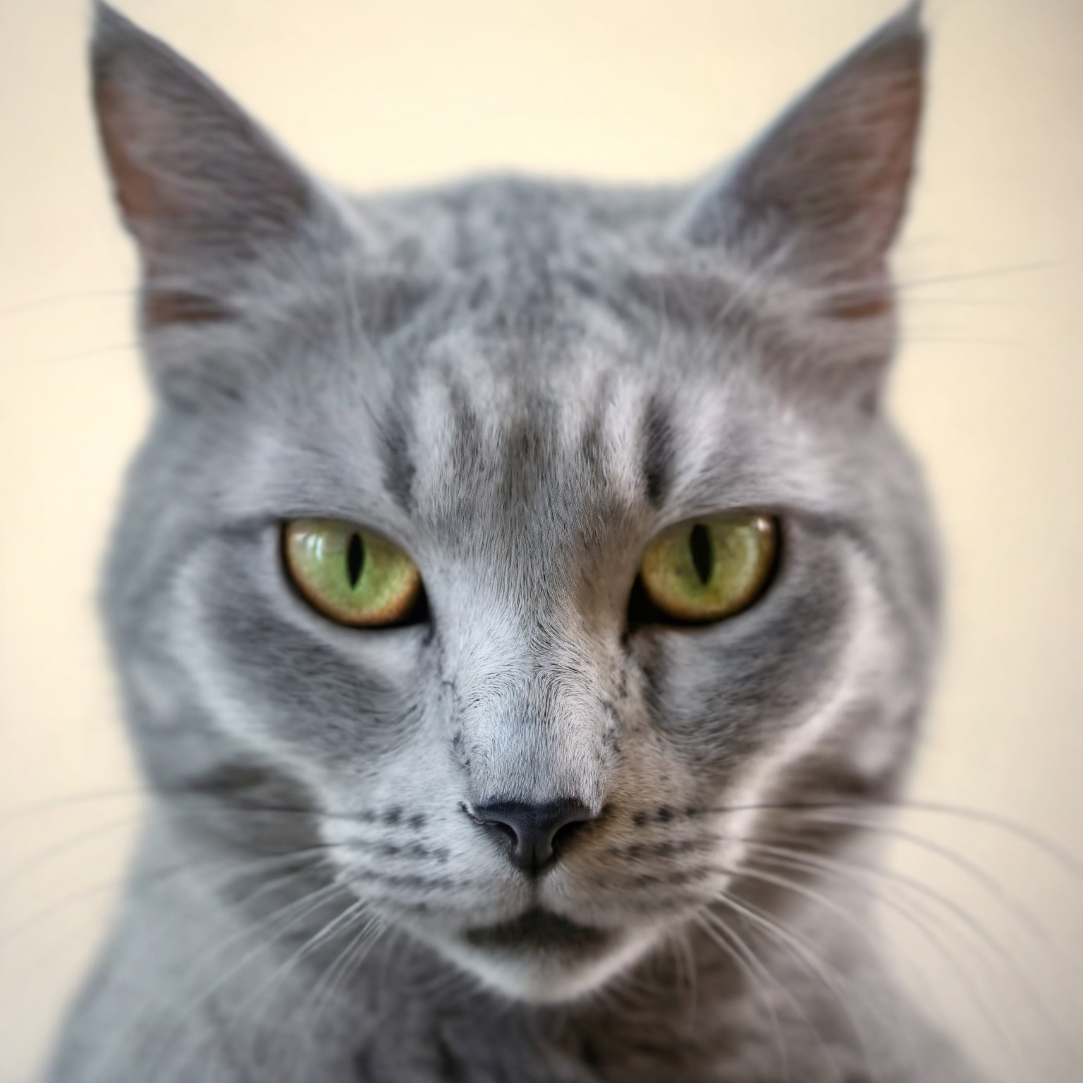 body shot of a Ancient cat,  complex Silver background,  Smoky Conditions on Tensor.Art