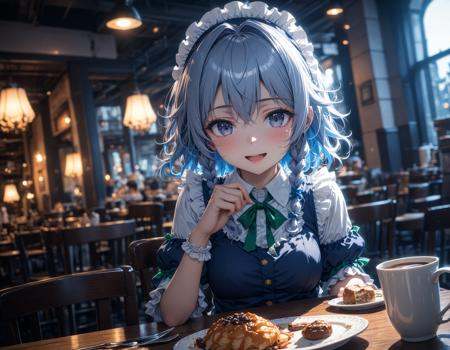 1girl,  izayoi sakuya,  touhou on Tensor.Art