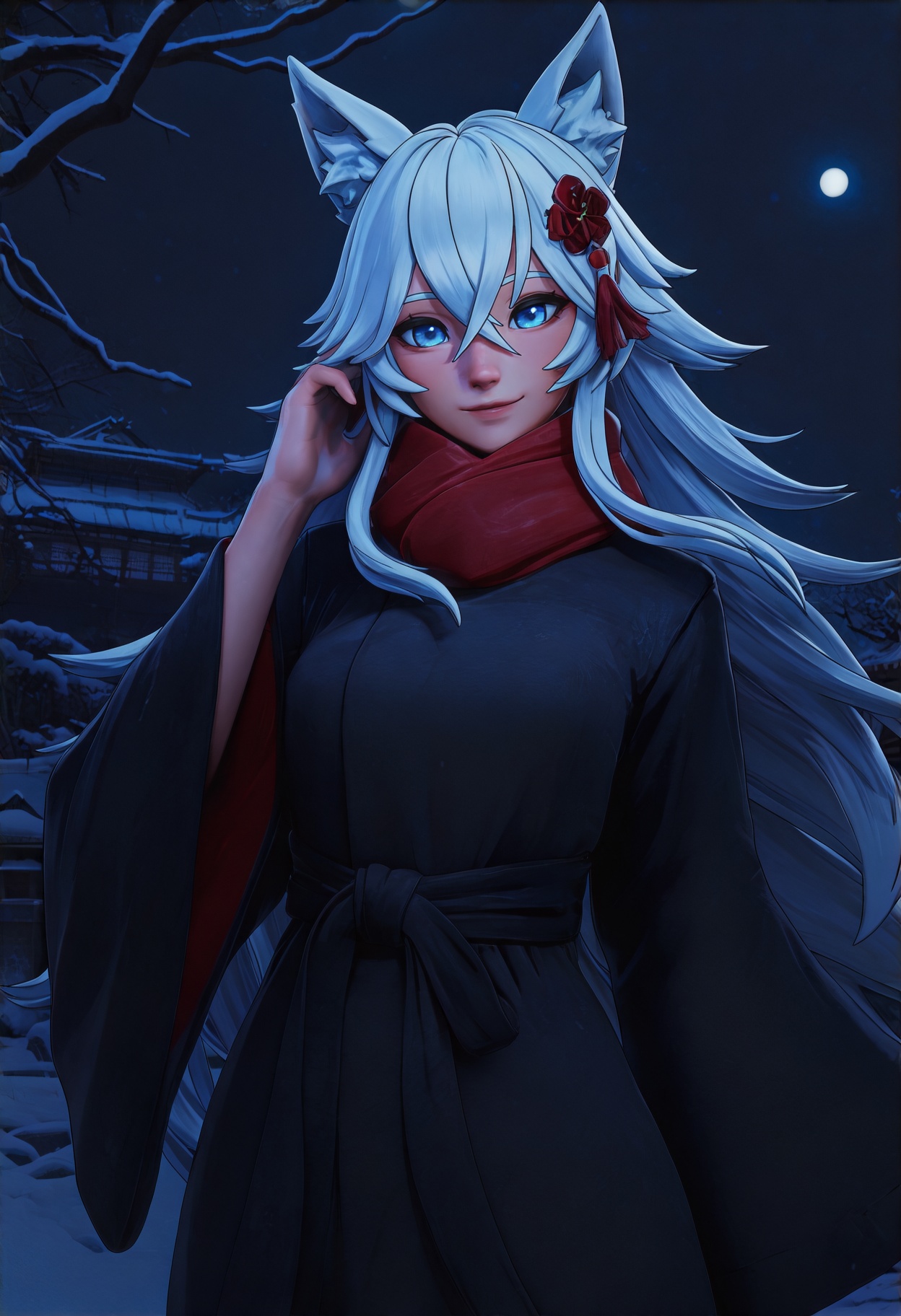 masterpiece,  best quality,  wolf ears on Tensor.Art