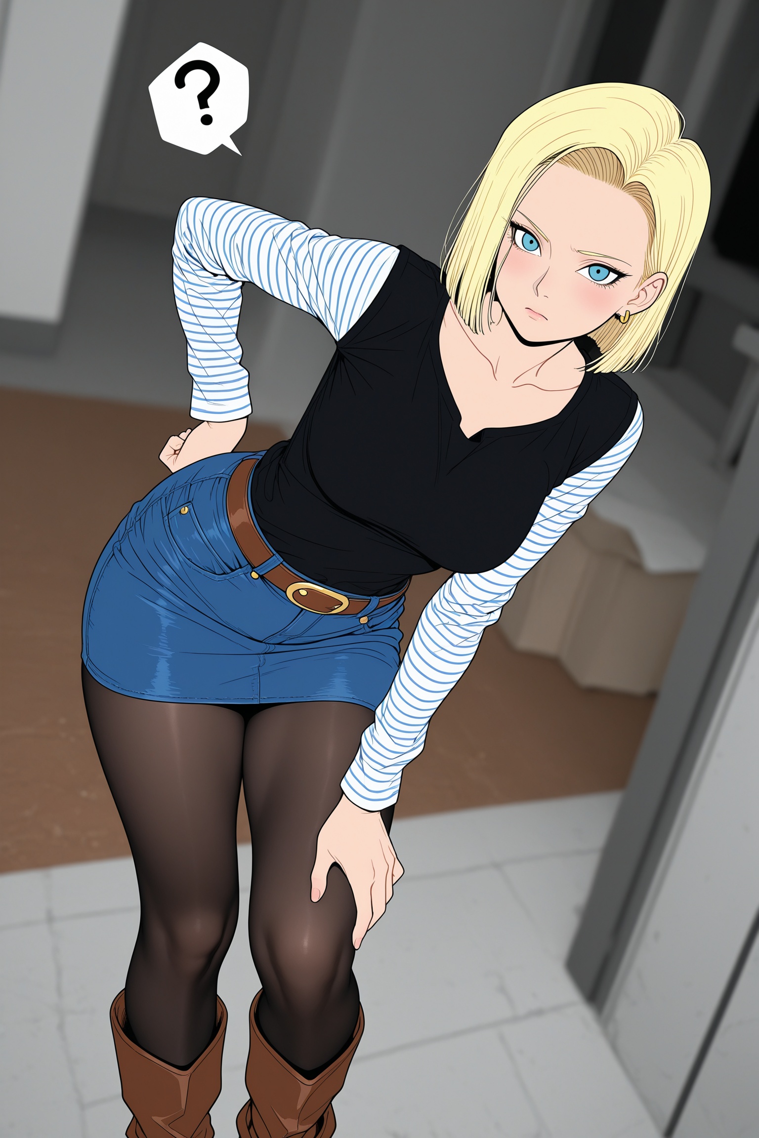 1girl,  android 18,  pantyhose by ZFAn on Tensor.Art