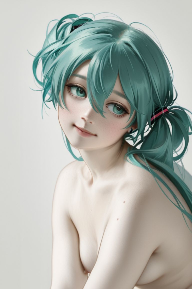 qbc,  hatsune miku,  nude on Tensor.Art